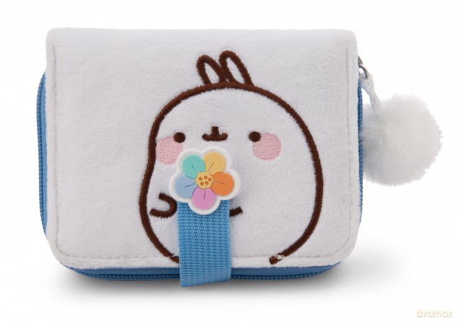 NICI Portfel MOLANG z tęczowym kwiatem 12x9,5cm