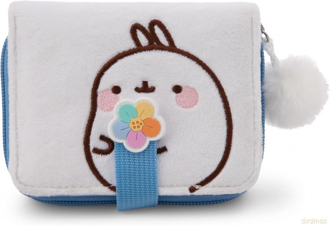 NICI Portfel MOLANG z tęczowym kwiatem 12x9,5cm