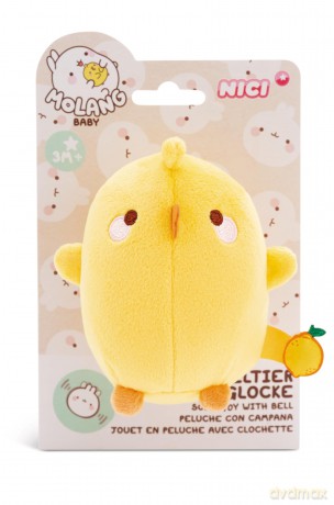 Soft toy Piu Piu with bell 10cm on header card