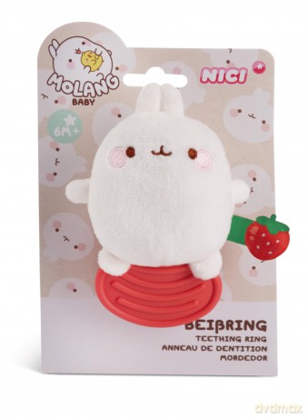 Teether MOLANG 12cm on header card
