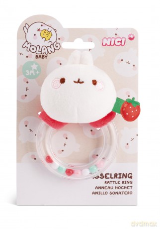 Rattle ring MOLANG 11cm on header card
