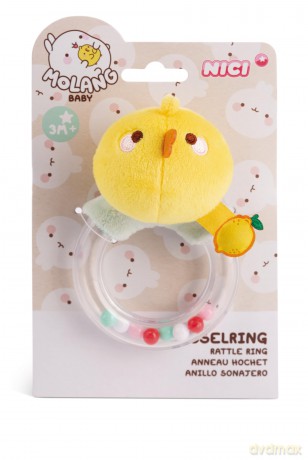 Rattle ring Piu Piu 11cm on header card