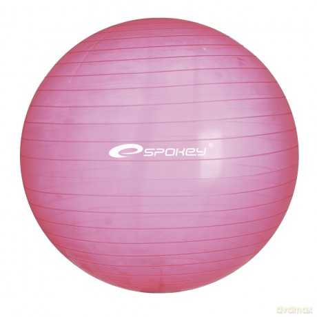 Spokey Transparentna Piłka Gimnastyczna Rehabilitacyjna Różowa 75 cm [SPORT]