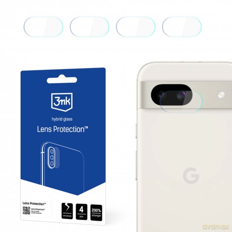 Ochrona na obiektyw aparatu do Google Pixel 8A 5G - 3mk Lens Protection
