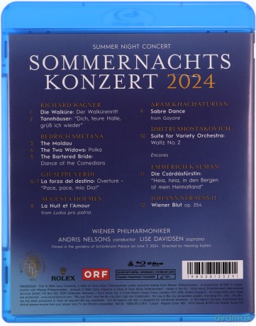 Andris Nelsons & Wiener Philharmoniker: Sommernachtskonzert 2024 / Summer Night Concert 2024 [Blu-Ray]
