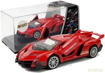 Auto sportowe z napędem frykcyjnym dźwięk czerwone