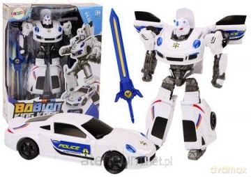 Auto-Robot 2w1 transformacja samochód policyjny