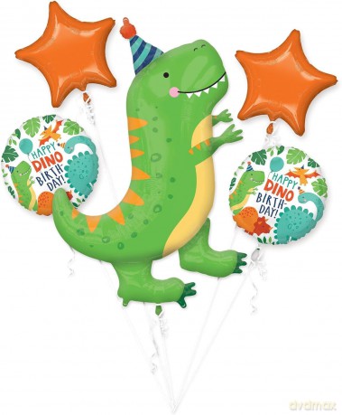 Balon foliowy bukiet dinozaur