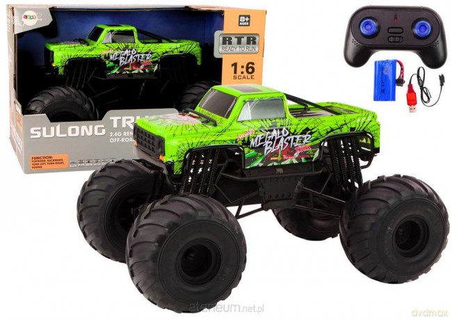 Duże auto terenowe 2.4G R/C 1:6 zielony