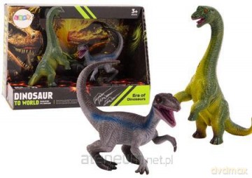 Figurki dinozaurów Brachinozaur Velociraptor 2el [FIGURKA]