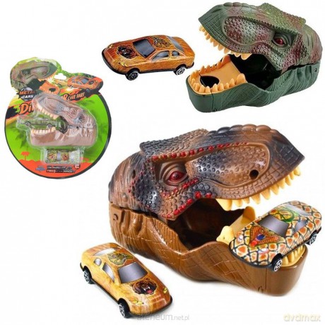 Głowa dinozaura z autem MIX [FIGURKA]