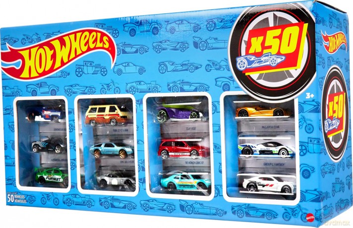 Hot Wheels Zestaw prezentowy 50-pak