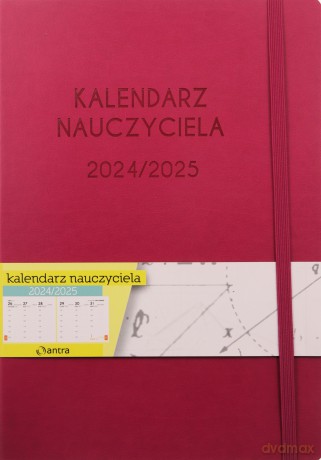 Kalendarz 2024/2025 B5 nauczyciela TDW różowy [KALENDARZ]
