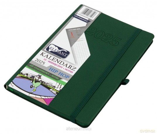 Kalendarz 2025 A5 12M + notes Hip Hop zielony [KALENDARZ]