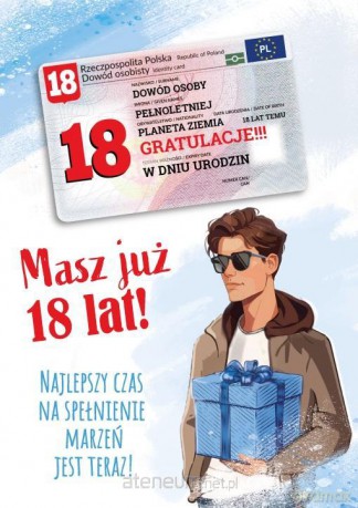 Karnet urodziny 18