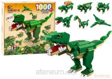 Klocki konstrukcyjne 6w1 Dinozaury 1000el [KLOCKI]