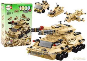 Klocki konstrukcyjne Czołg 1000el [KLOCKI]