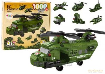 Klocki konstrukcyjne Helikopter Wojskowy 1000el [KLOCKI]