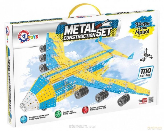 Klocki konstrukcyjne metalowe Samolot 1110el [KLOCKI]