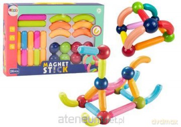 Klocki magnetyczne 26el kolorowe [KLOCKI]