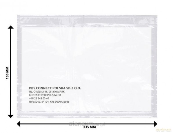 Koperta/przylga kurierska transparentna 500szt