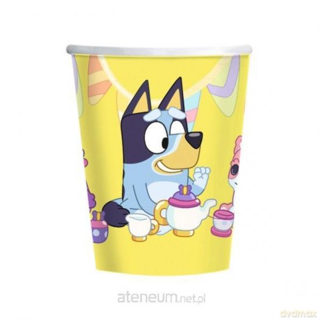 Kubki papierowe Bluey 250ml 8szt