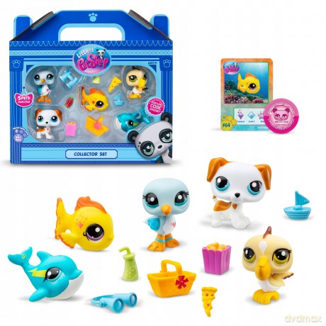 Littlest Pet Shop Zestaw Plaża 5 figurek [FIGURKA]