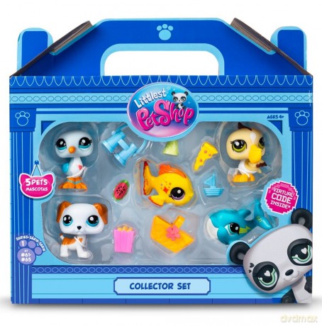 Littlest Pet Shop Zestaw Plaża 5 figurek [FIGURKA]