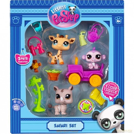Littlest Pet Shop Zestaw Safari 3 figurki [FIGURKA]