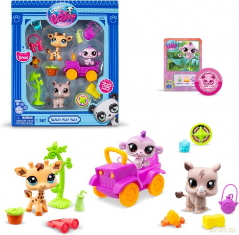 Littlest Pet Shop Zestaw Safari 3 figurki [FIGURKA]