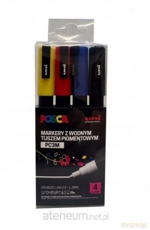 Markery plakatowe PC-3M 4 kolory