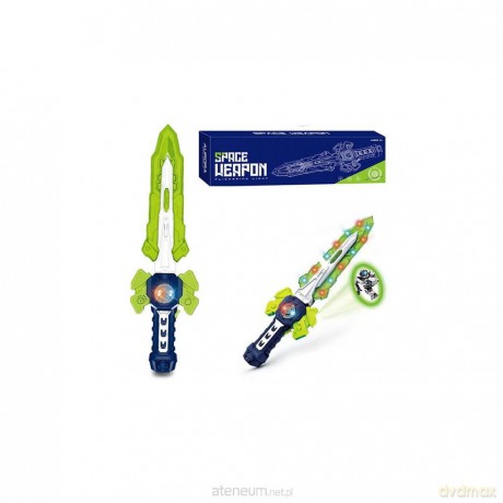 Miecz świetlny LED z projektorem, światło i dźwięk