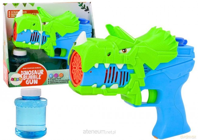 Pistolet na bańki mydlane dinozaur