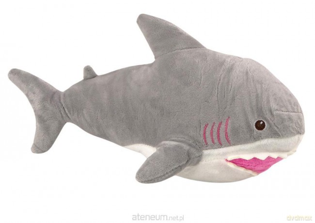 Pluszowy rekin 40cm siwy
