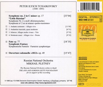 Pletnev/Rno: Tchaikovsky Symphony No.2/Overture 1812 [CD]
