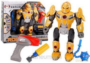 Robot do skręcania światła dźwięk żółty