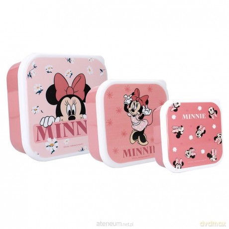 Śniadaniówka Box 3w1 Myszka Minnie różowa