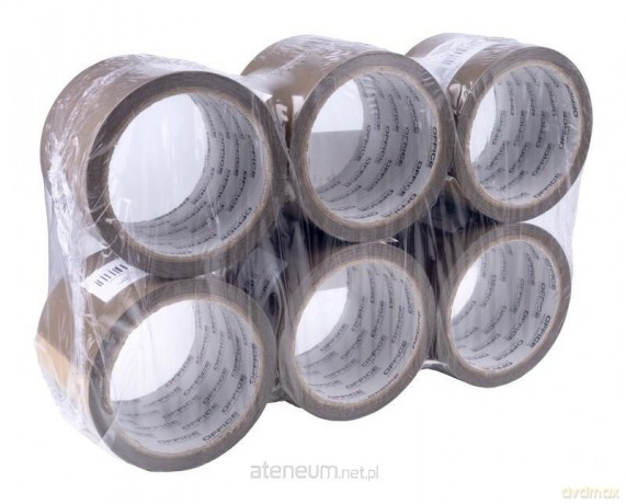 Taśma pakowa brązowa 72mm x 60y (6szt)