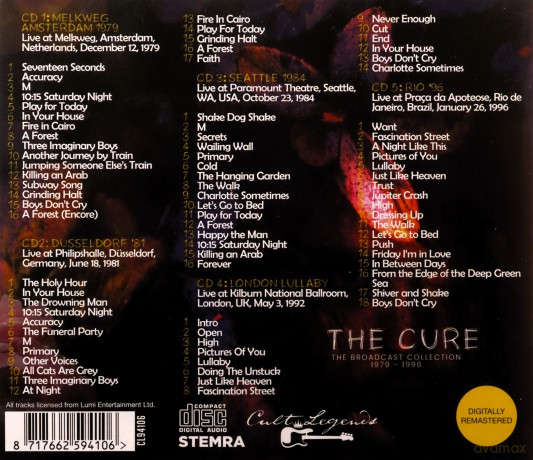 The Cure The Broadcast Collection 1979-1996 [5CD]