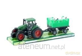 Traktor mały z przyczepą