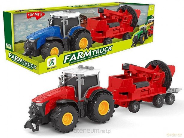 Ttraktor z przyczepą, światło, dźwięk 30,5x9,5x8,5
