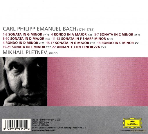 Pletnev: Bach C.P.E [CD]