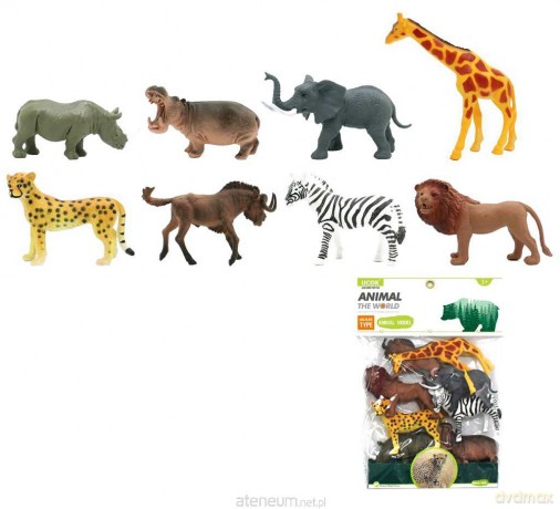 Zwierzęta zoo 8szt [FIGURKA]