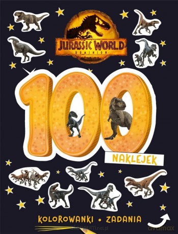 100 naklejek. Jurassic World Dominion [KSIĄŻKA]