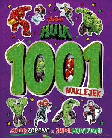1001 naklejek. Marvel Avengers Hulk [KSIĄŻKA]