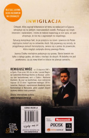 Chyłka (Tom 5) Inwigilacja - Remigiusz Mróz [KSIĄŻKA]