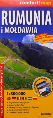 Comfort! map Rumunia i Mołdawia 1:800 000