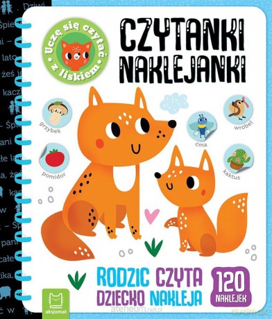 Czytanki-naklejanki. Uczę się czytać z liskiem - Bogusław Michalec [KSIĄŻKA]
