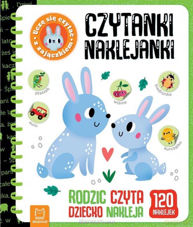 Czytanki-naklejanki. Uczę się czytać z zajączkiem - Bogusław Michalec [KSIĄŻKA]