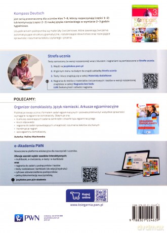 Kompass Deutsch 3 ćwiczenia SP8 - Elżbieta Reymont, Agnieszka Sibiga, Małgorzata Jezierska-Wiejak [KSIĄŻKA]